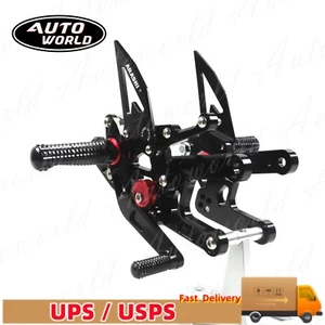 Racing Rearsets Footrest Pegs For Yamaha YZF R6 2006-2016 2011 2012 2013 2014 15 - Picture 1 of 17