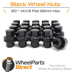 Wheel Nuts (20) Black for Land Rover Defender [L663] 19-22 on Original Wheels