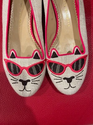 Charlotte Olympia Cat flats! Size 38 - Image 1 of 4