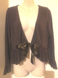 COOPER BY TRELISE front tie jacket top size 12