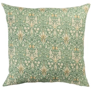 William Morris Snakeshead Extra-Large Cushion Cover. Green Floral Design. 23x23" - Picture 1 of 4
