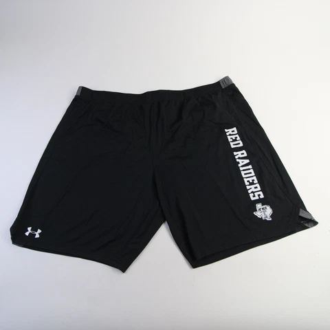 Texas Tech Red Raiders Under Armour HeatGear Athletic Shorts Men's Black New Cover