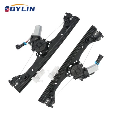 Par Conjunto Regulador Ventana Lateral Delantero Izquierdo y Derecho con Motor para Fiat 500 1.4L Foto 1 de 4