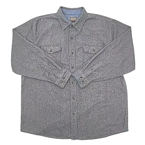 CE Schmidt Shirt Wool Blend Gray Size XL Button Workwear Pockets Shacket Jacket - Picture 1 of 14