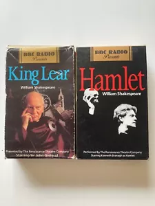 BBC Radio Cassette Lot: King Lear (Gielgud), Hamlet (Branagh) | Shakespeare - Picture 1 of 4
