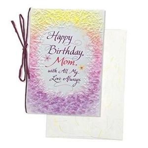 Birthday Card—To Your Mother on Her Birthday (Happy yellow pink purple - Picture 1 of 5