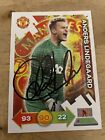 Match Attax Anders Lindegaard Manchester United Signed.