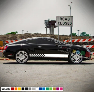 Calcomanía adhesiva vinilo para Bentley Continental Side Stripe Kit Sport Race 2000 2018 Foto 1 de 4