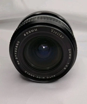 VIVITAR 24mm f/2.8 Auto Wide-Angle For NIKON F Mount. Mint Optics. - Image 1 of 4
