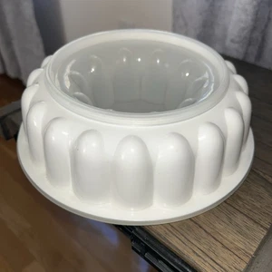 Vintage Tupperware Jel-Ring 3-teilig Gelierform Eisring weiß 1201 1202 1203 - Bild 1 von 6