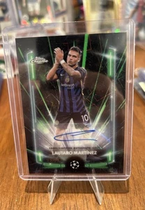 Lautaro Martínez Black Lazer Auto Green /99 - 2024-25 Topps Chrome Ucc - Inter - Picture 1 of 6
