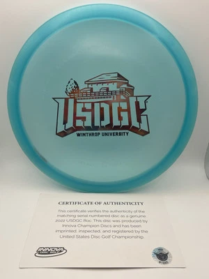 2022 USDGC CHAMPION Blue ROC The Shack Autumn Haze Stamp 180g Innova Disc Golf - Image 1 of 4