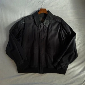 COCKPIT USA TYPE A-2 Black Leather Collar Jacket - Picture 1 of 4