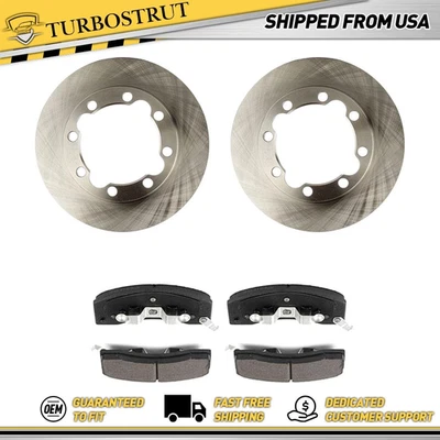 OE Front Brake Rotors Brake Pad for 1988-1993 Chevrolet K3500 6.2L - Image 1 of 4