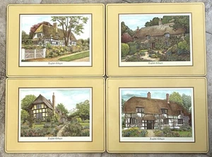 VIER (4) Pimpernel Tischsets Englisch Landhäuser England in Box 16” x 12” - Bild 1 von 8