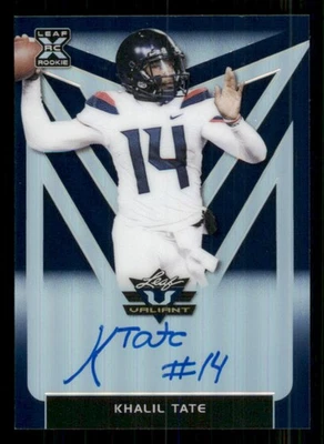 2020 Leaf Valiant Blue #BAKT1 Khalil Tate /25 - Image 1 of 2