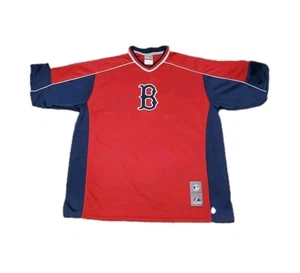 Boston Red Sox Batting Majestic Practice Warmup Jersey Pullover Size Medium  - Picture 1 of 9