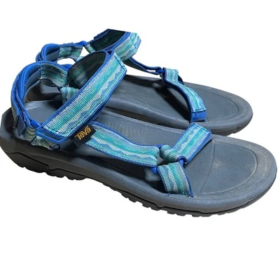 Teva Hurricane XLT Herren Sandalen blau türkis Muster Riemen Sport Outdoor Größe 10 - Bild 1 von 4