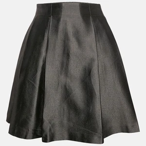 Burberry Kids Metallic Grey Gabardine Pleated Skirt 14 Yrs - Picture 1 of 6