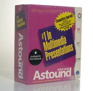 Vintage Gold Disk Astound v 2.0 (1995) software di presentazione multimediale per Mac - Foto 1 di 7