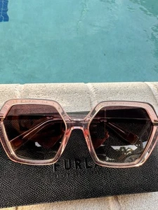 Furla SFU593 09AH Women's Sunglasses Transp Pink, 54/19/135 - Picture 1 of 15
