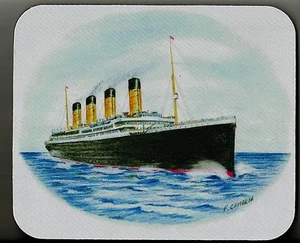  Mauspad...RMS TITANIC...Ozeandampfer...Original Kunstwerk  - Bild 1 von 1