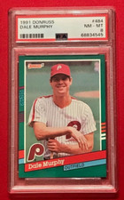 DALE MURPHY 1991 Donruss #484 PSA 8 NM-MT Philadelphia Phillies
