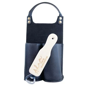 Personalised Bottle Carrier With Wooden Bottle Opener Set - Picture 1 of 10