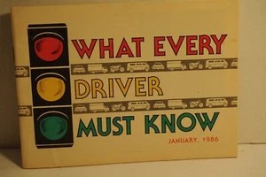 Michigan What every Driver Must Know, 1986 Vintage Driver Education Book - Picture 1 of 1