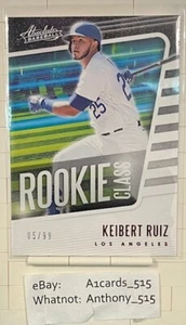 Keibert Ruiz - 2021 Panini Classe Esordienti Assoluta #RC-2 - Rosso Parallelo 05/99 - Foto 1 di 3