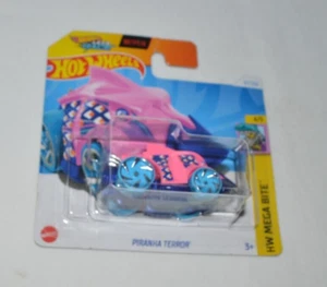 HOT WHEELS 2024 HW MEGA BITE 4/5 - PIRANHA TERROR PINK - Picture 1 of 5