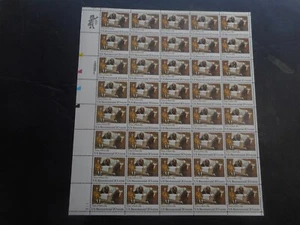Scott 2052, 20 cent, Signing of Treaty of Paris, Sheet - Picture 1 of 2