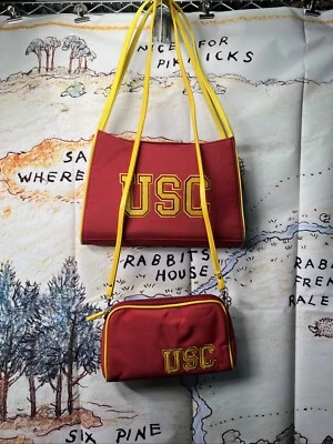 USC Trojans 2 Purses Shoulder Handbag Sandol Red Gold Licensed NCAA - Image 1 of 4