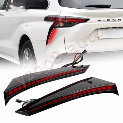 21 Toyota Sienna Drive Brake DRL Modified Rear Bumper Reflector Side Column Lamp - Image 1 of 4