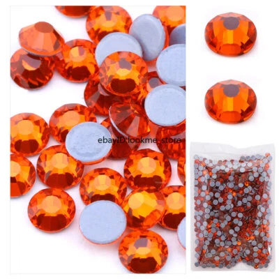 Estrás de vidrio Hotfix Flatback 1440 piezas SS20 (5,0 mm) para manualidades, decoración de ropa Foto 1 de 4