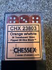 Chessex CHX 23803 Orange With White Pips 36 12mm D6 Dice Block Mint D&D Gaming