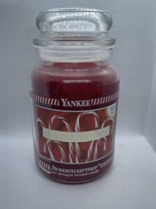 Yankee candle cranberry peppermint housewarmer 22 oz jar red Christmas