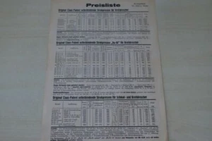 201043) Claas - Strohpresse - Preisliste - Prospekt 03/1938 - Bild 1 von 1