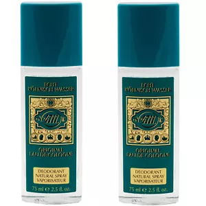 4711 Real Eau de Cologne Original Eau De Cologne Natural Deodorant 2 X 75ml - Picture 1 of 1