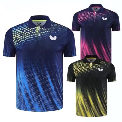 Adult Kid Sports Tops Sportswear Badminton Clothes Table Tennis T-Shirts - Image 1 of 4