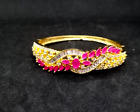 Traditional NEW Indian Bollywood Party wear Bracelet Gold Plated CZ New Year
