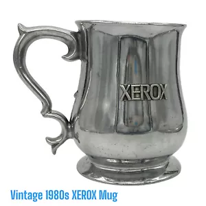 Vintage Xerox Collectable Employee Gift Aluminum Silver Tone Tankard Beer Mug - Picture 1 of 6