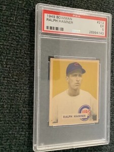 1949 Bowman #212 Ralph Hamner PSA 5 EX