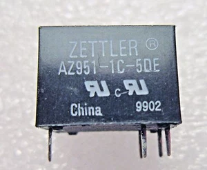 AZ951-1C-5DE ZETTLER SUBMINIATUR LEISTUNGSRELAIS 5 STÜCK SET - Bild 1 von 2