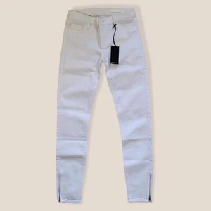 NWT Black Orchid Mid Rise Ankle Zipper Skinny Jeans White Women's Sz 27 - Picture 1 of 5