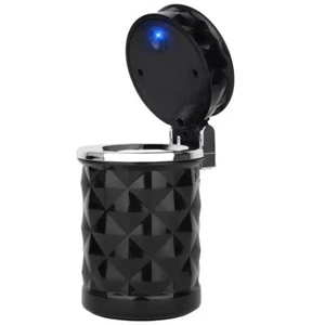 Portable Car Ashtray Cigarette Lighter w/ Blue Led Light for Most Car Cup Holder - Picture 1 of 10