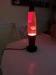 Red Lava Lamp LP-20A 16" Inch with Metal Black Base - Picture 1 of 5