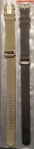 ZULU by MARATAC Limitowana edycja 4-klamra 20mm Paski do zegarków Zestaw 3 kolorów NOWE - Zdjęcie 1 z 3