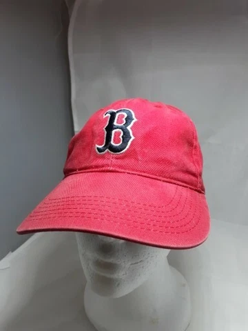 Boston Red Socks Baseball Cap Red Embroidered Logo Preowned Clean Adjustable Cover