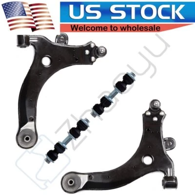 4pcs Front Lower Control Arms Sway Bars For 1997-2003 2004 Buick Century & Regal - Image 1 of 4